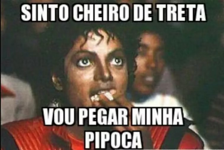Meme de Michael Jackson comendo pipoca: 'Sinto cheiro de treta, vou pegar minha pipoca'
